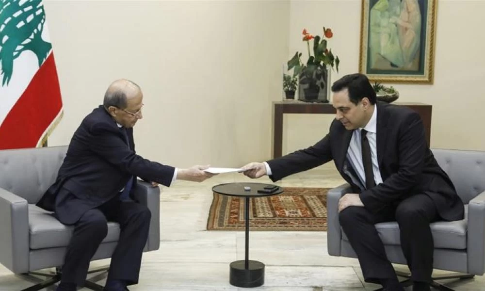 Ο πρόεδρος του Λιβάνου αποδέχθηκε την παραίτηση της κυβέρνησης